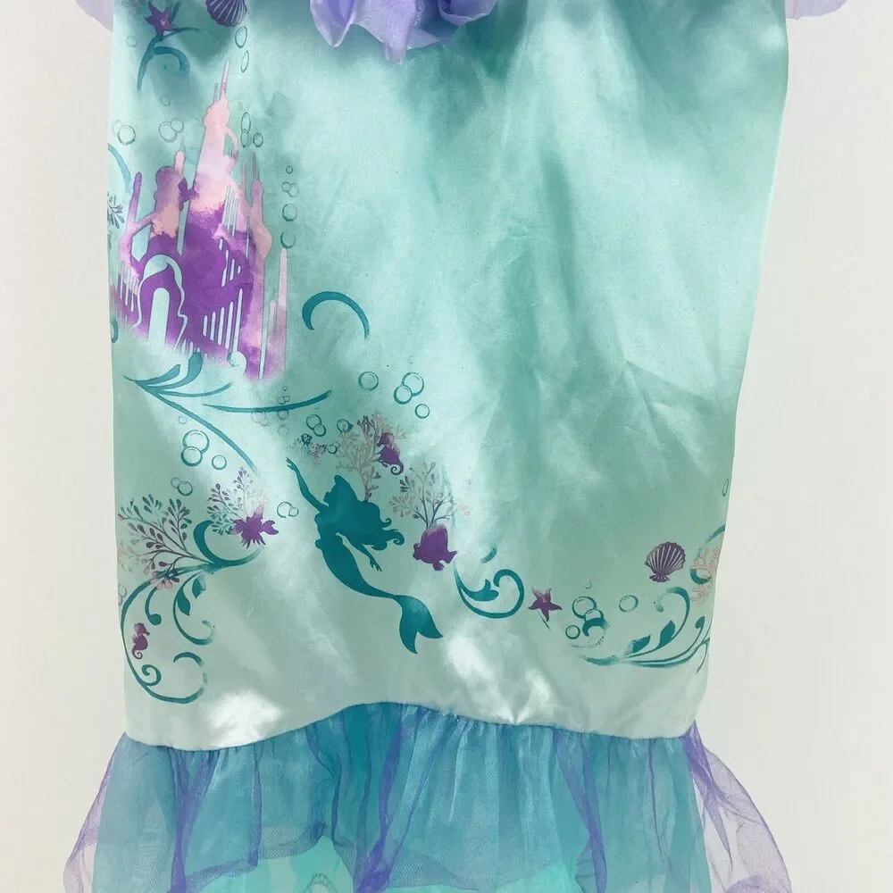 Disney Ariel Little Mermaid Girls 4-6X Princess Halloween Costume Dress